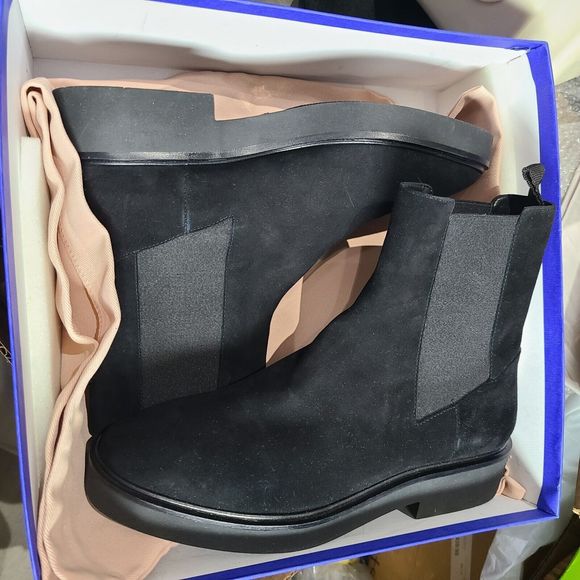 Stuart Weitzman Ankle Boots Women Henley Chelsea Bootie black Suede Size 9 new - Picture 12 of 12
